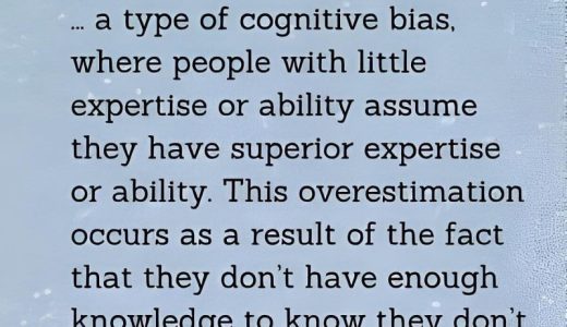 Explanation of the Dunning-Kruger effect